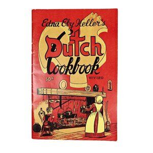 Vintage Edna Eby Heller Dutch Cookbook 1960 Pennsylvania Local Ethnic Recipes
